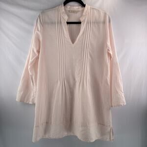 Soft Surroundings Ramie Cotton Blend Tunic Top
